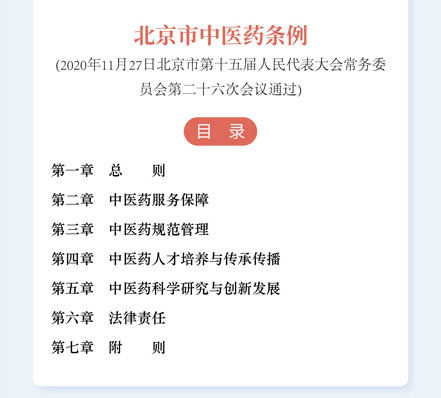 北京市中医药条例