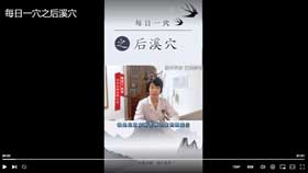 每日一穴之后溪穴