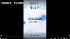 半月板损伤分度标准是什么？